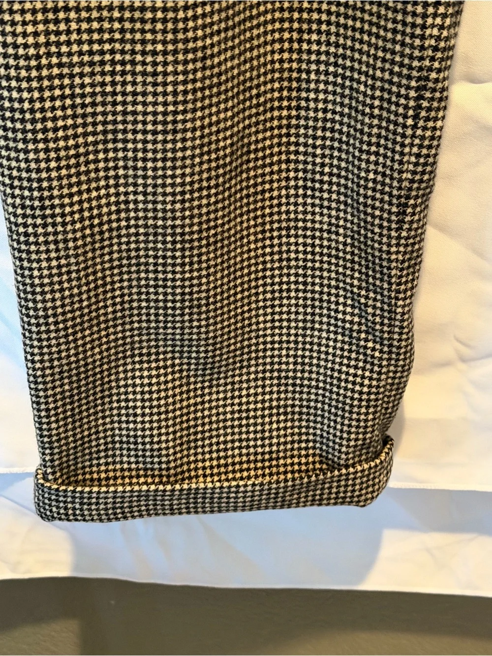 Vintage Ralph Lauren Black and White Houndstooth Dress Pants Office Size 36W